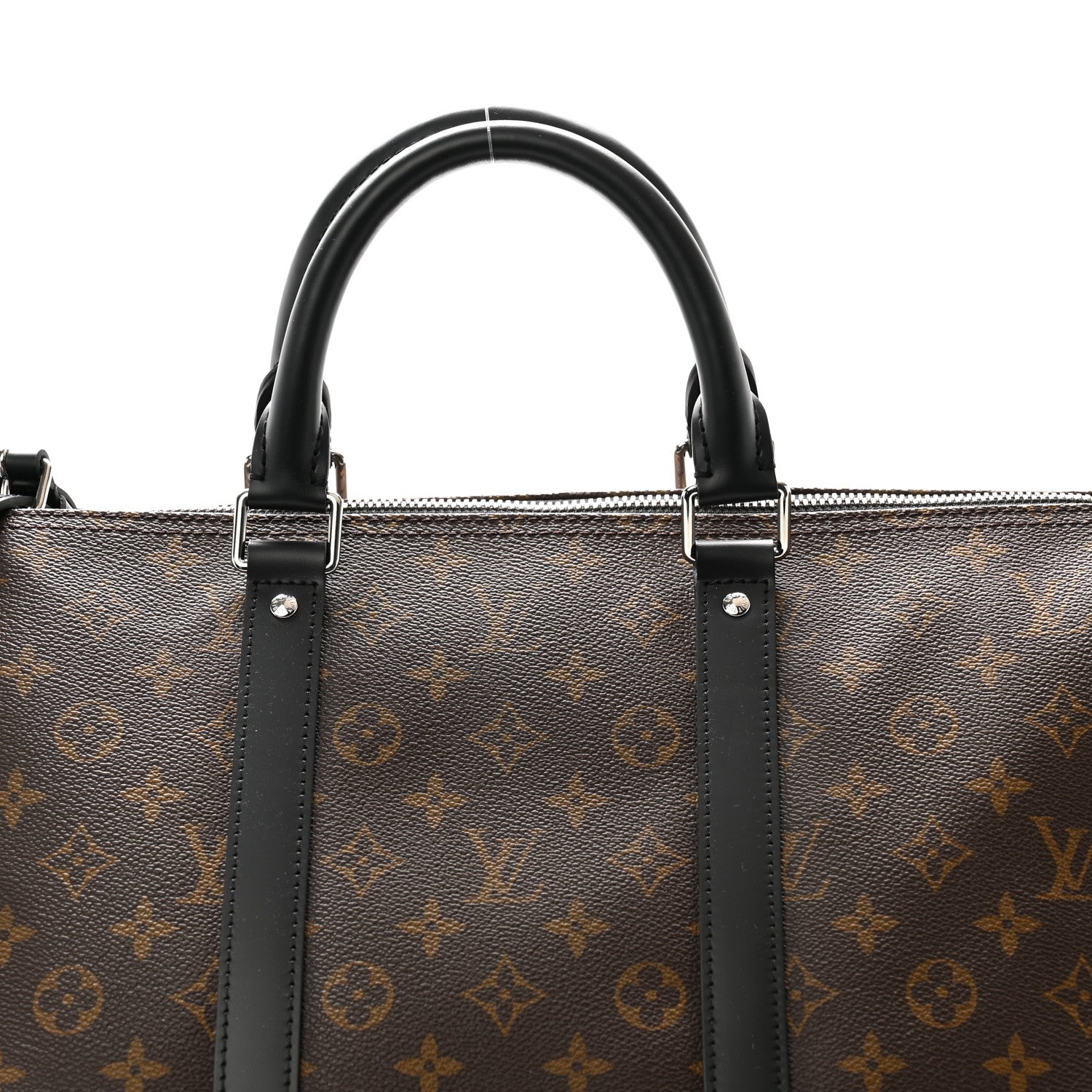 Louis Vuitton Monogram Macassar Keepall Bandouliere 55 6 of 9