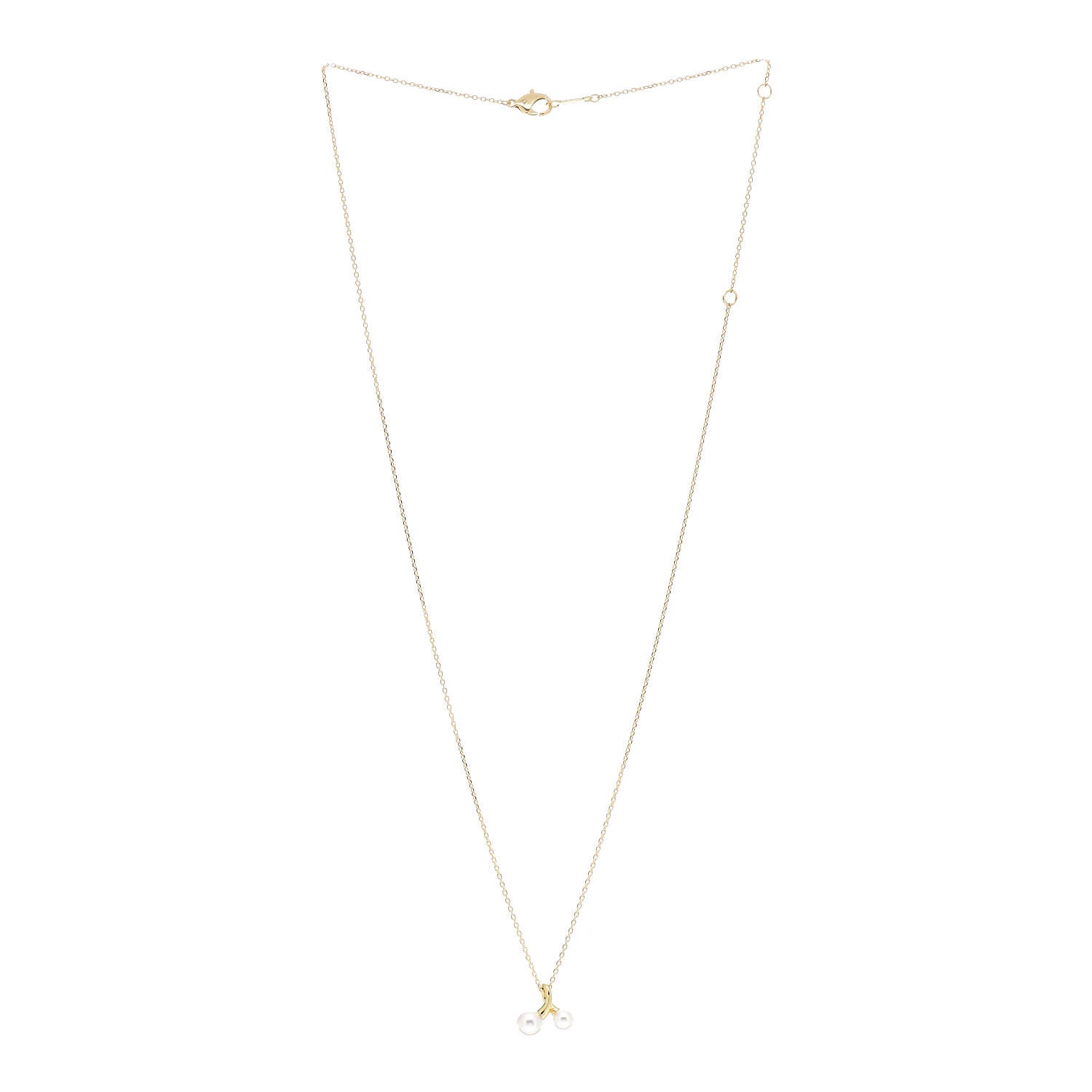 Mikimoto 18K Yellow Gold Akoya Pearl 4-5mm Pendant Necklace 3 of 5