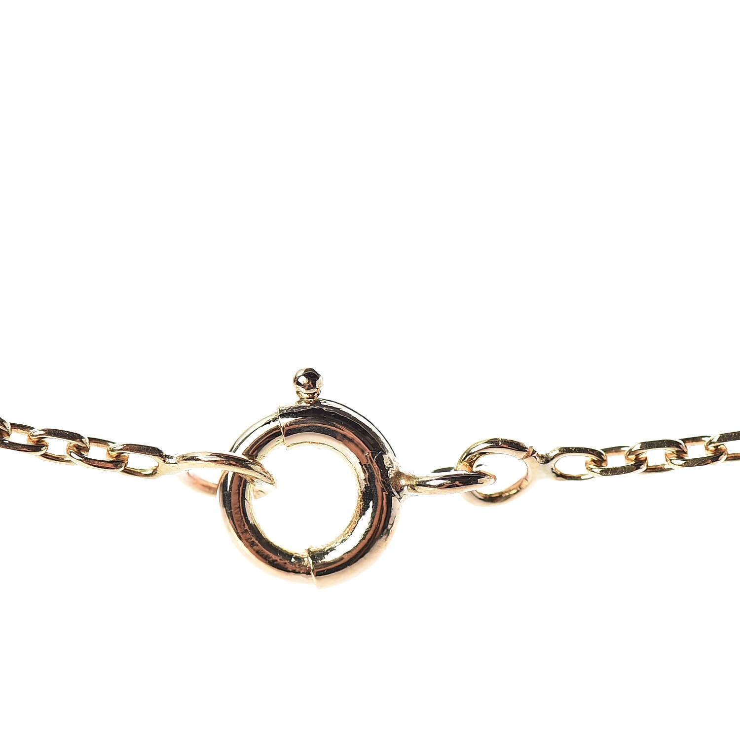 Van Cleef & Arpels 18K Yellow Gold Black Onyx Vintage Alhambra Pendant Necklace 4 of 5