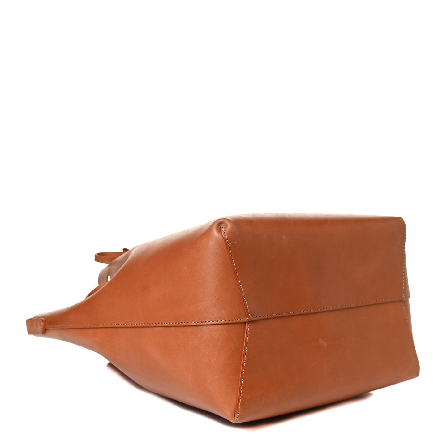 Vegetable Tanned Calfskin Bucket Bag Cammello Rosa