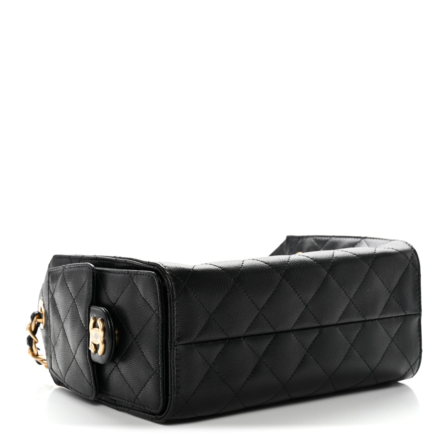 Caviar Quilted Mini Chanel 25 Handbag Black
