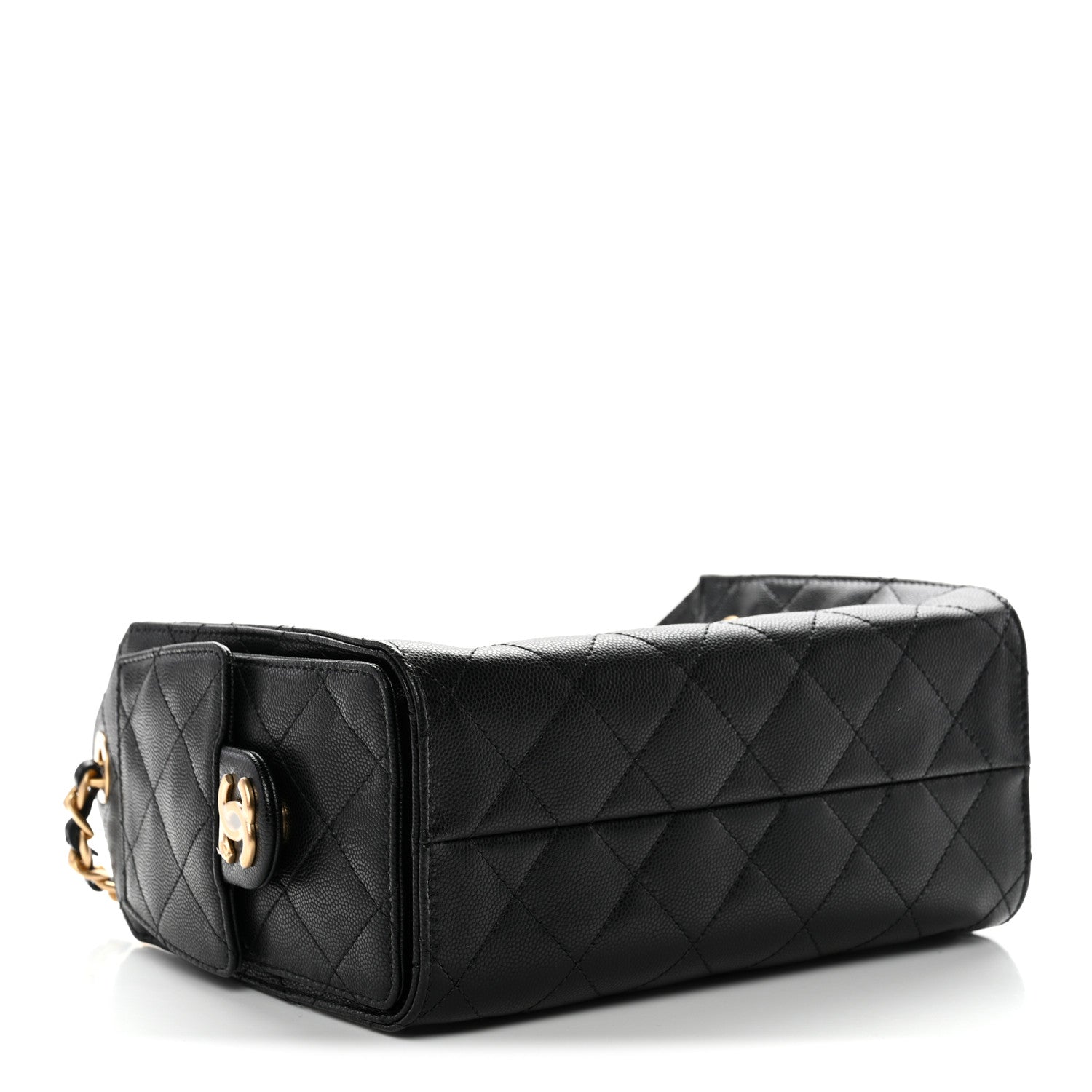 Chanel Caviar Quilted Mini Chanel 25 Handbag Black 4 of 11