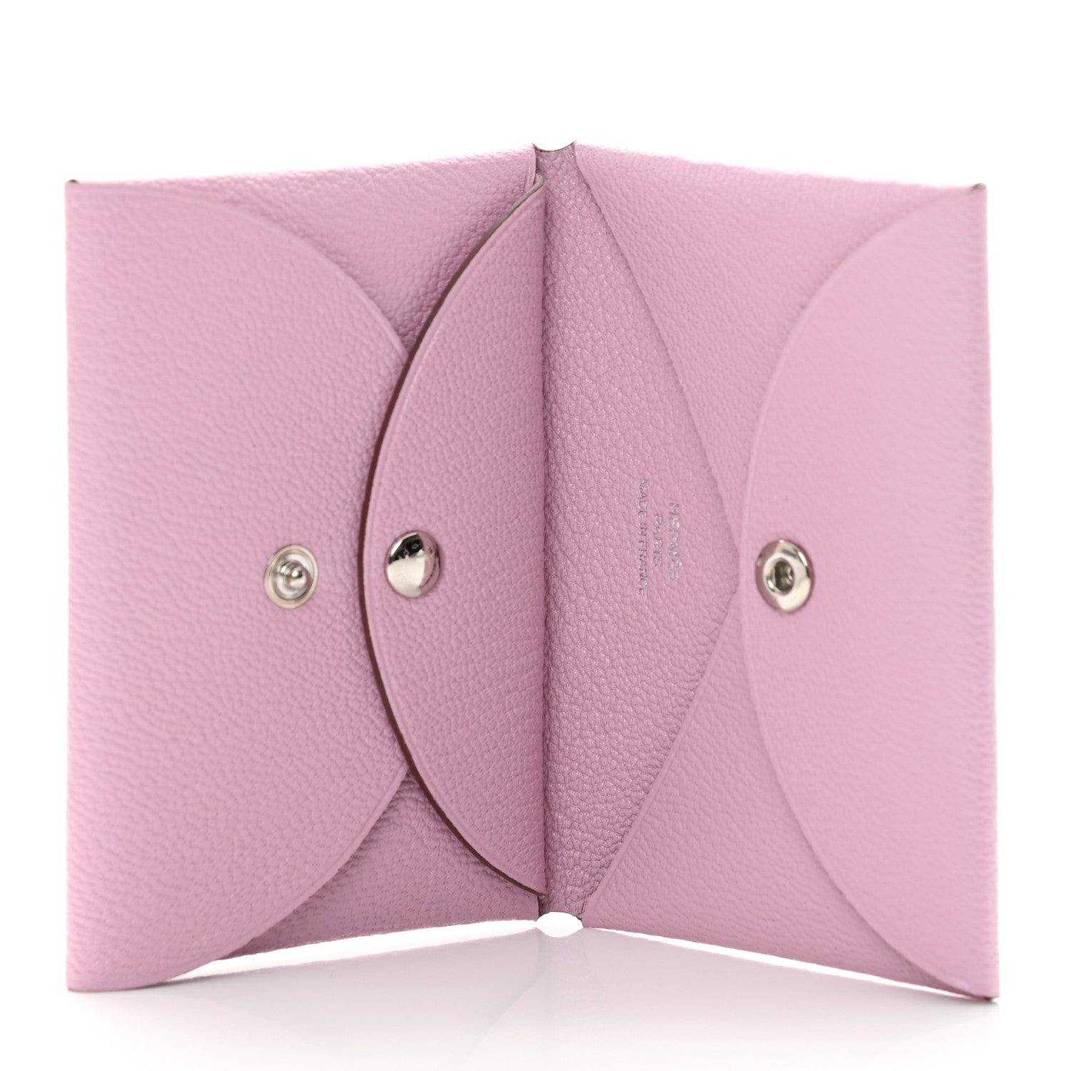 Hermes Chevre Mysore Calvi Duo Card Case Mauve Sylvestre 5 of 9