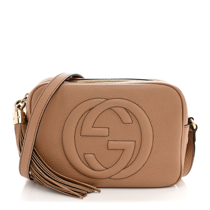 Gucci Pebbled Calfskin Small Soho Disco Bag Camelia 1 of 11