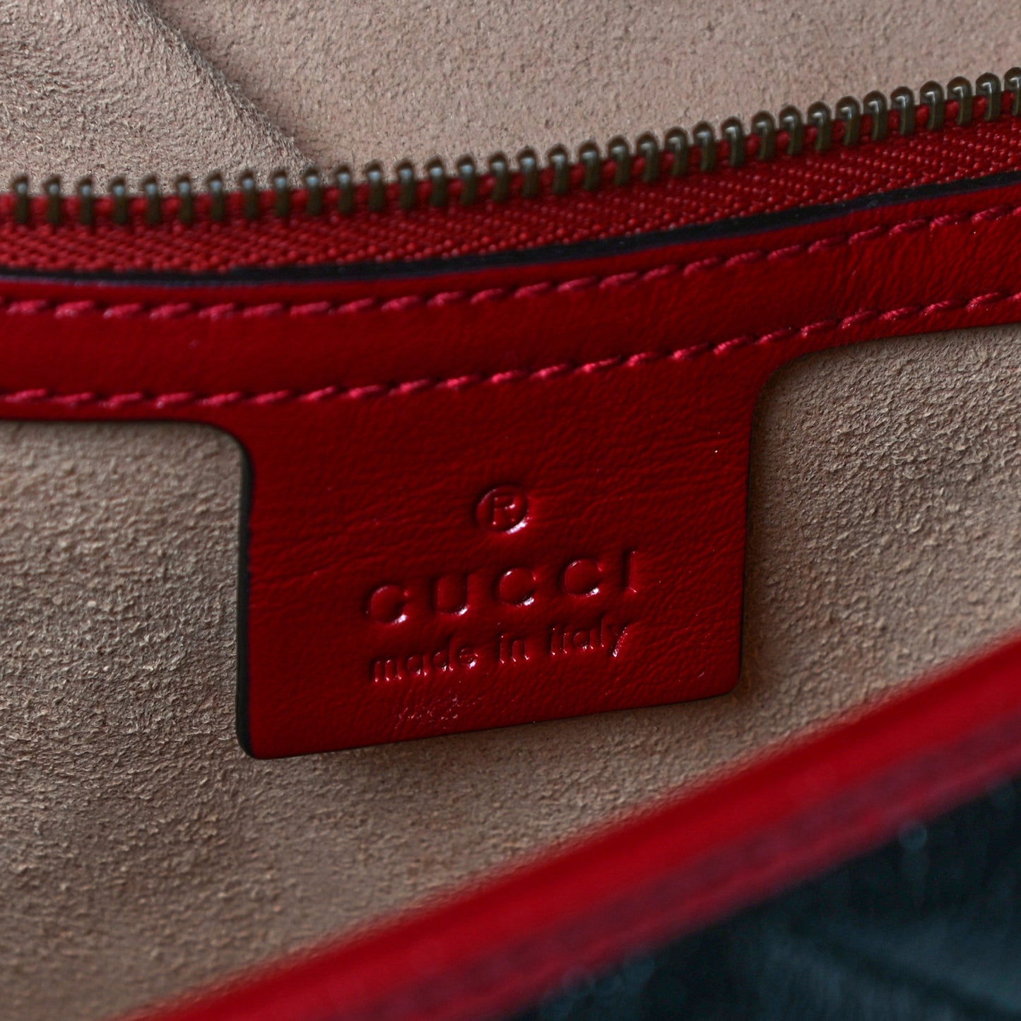 Vintage Effect Calfskin Matelasse Diagonal Small Torchon GG Marmont Shoulder Bag Black Romantic Cherry