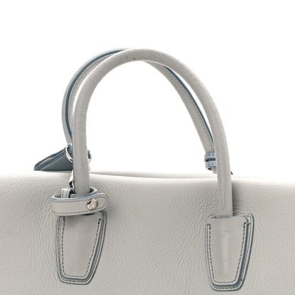 MCM Grained Calfskin Large Milla Tote Whisper Grey 14 of 15