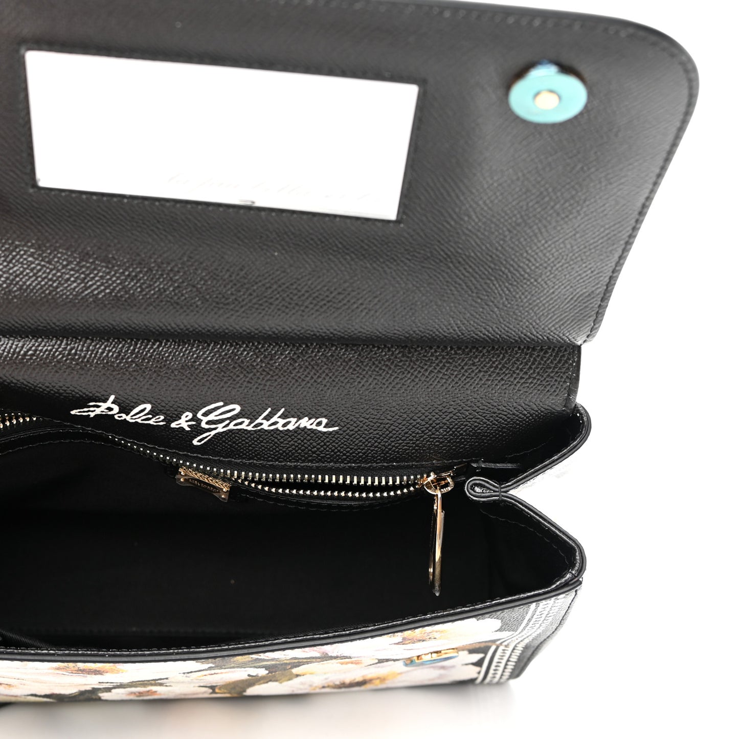 Dauphine Floral Print Miss Sicily Satchel Black Multicolor
