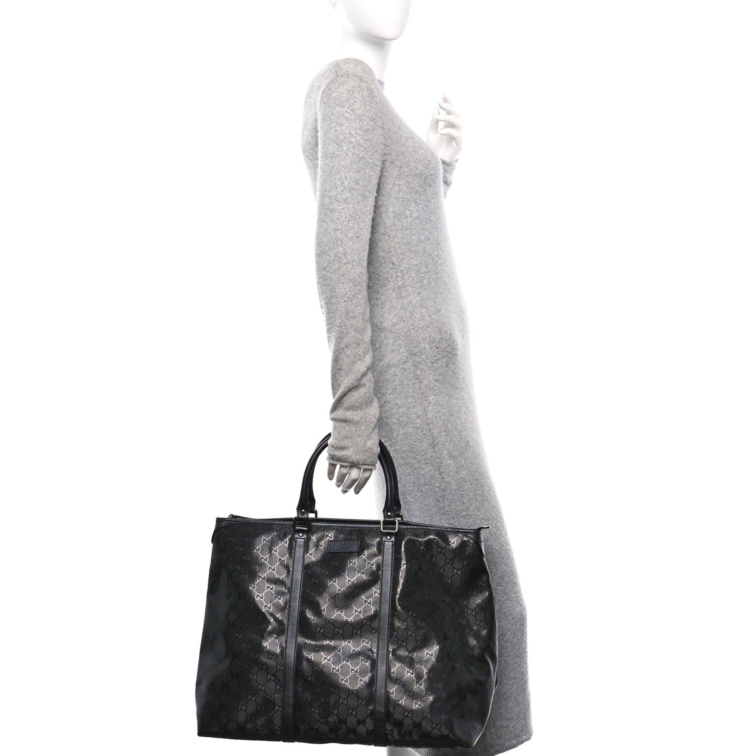 Gucci Imprime Monogram Medium Joy Tote Bag Black 2 of 11