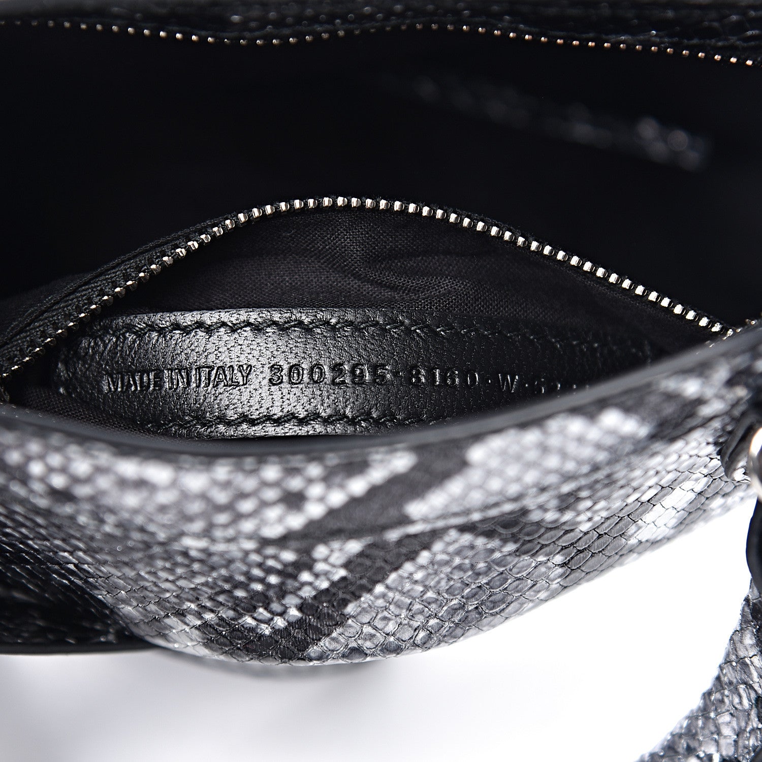 Balenciaga Metallic Calfskin Snakeskin Embossed Classic Silver Hardware Mini City Silver 6 of 10