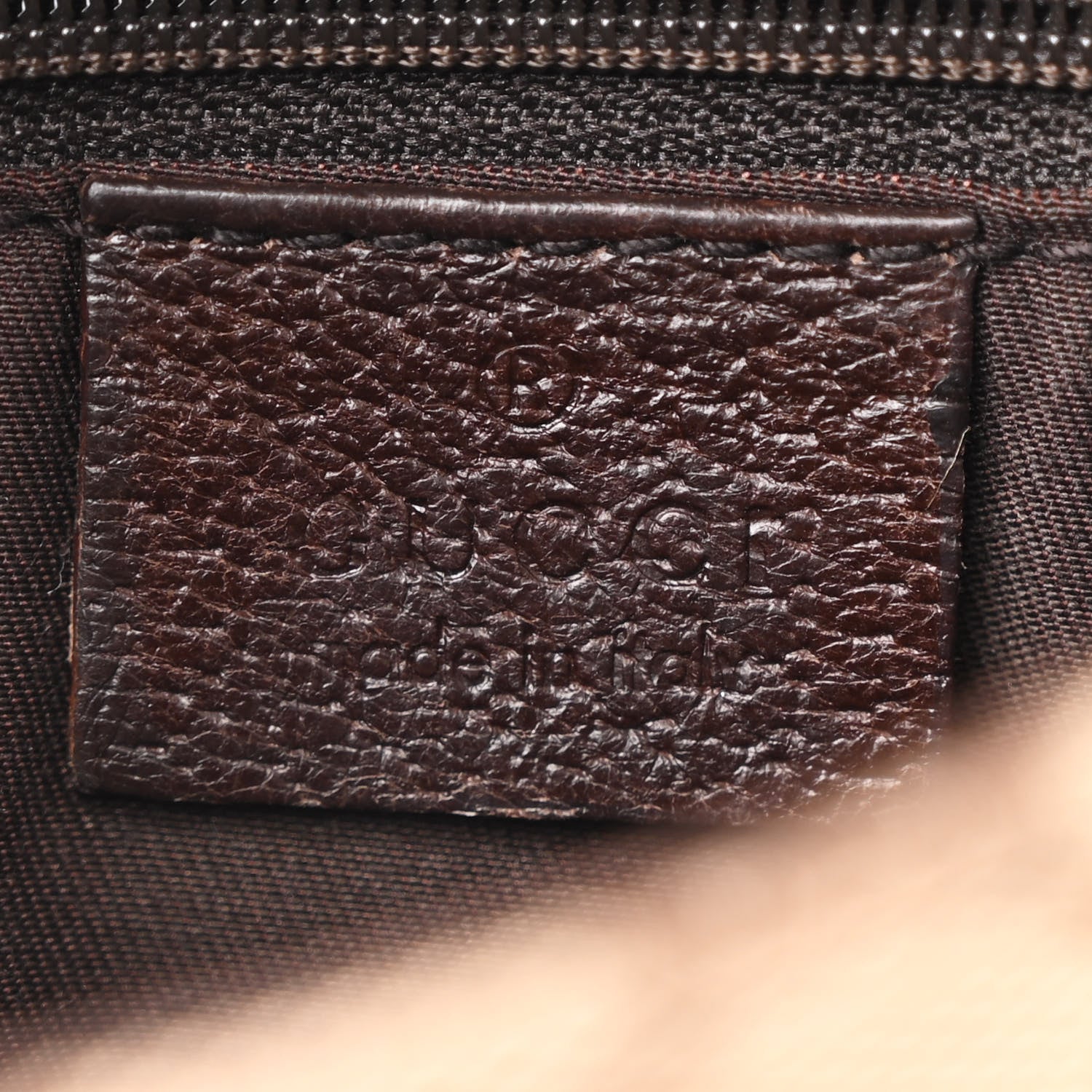 Gucci Monogram Waist Pouch Bag Dark Brown 6 of 10