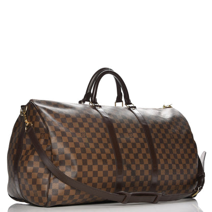 Louis Vuitton Damier Ebene Keepall Bandouliere 55 4 of 16