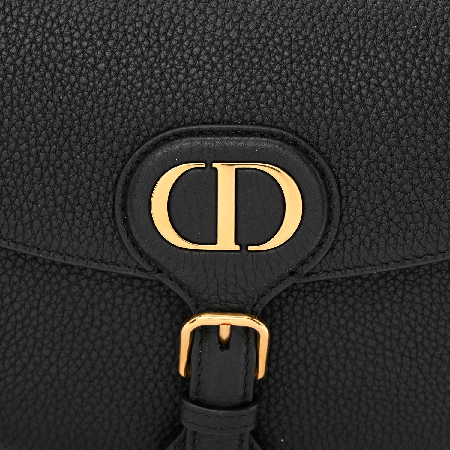 Christian Dior Grained Calfskin Medium Bobby Flap Black 8 of 10