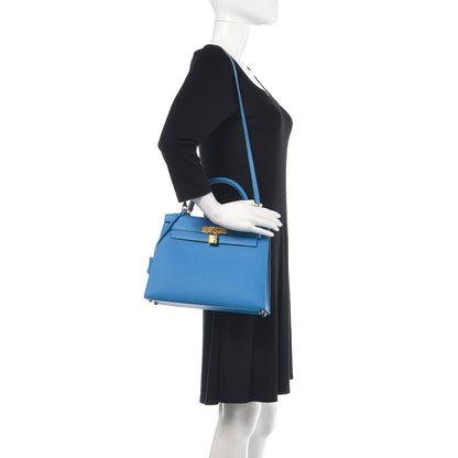 Hermes Epsom Kelly Sellier 28 Bleu Zanzibar 2 of 43