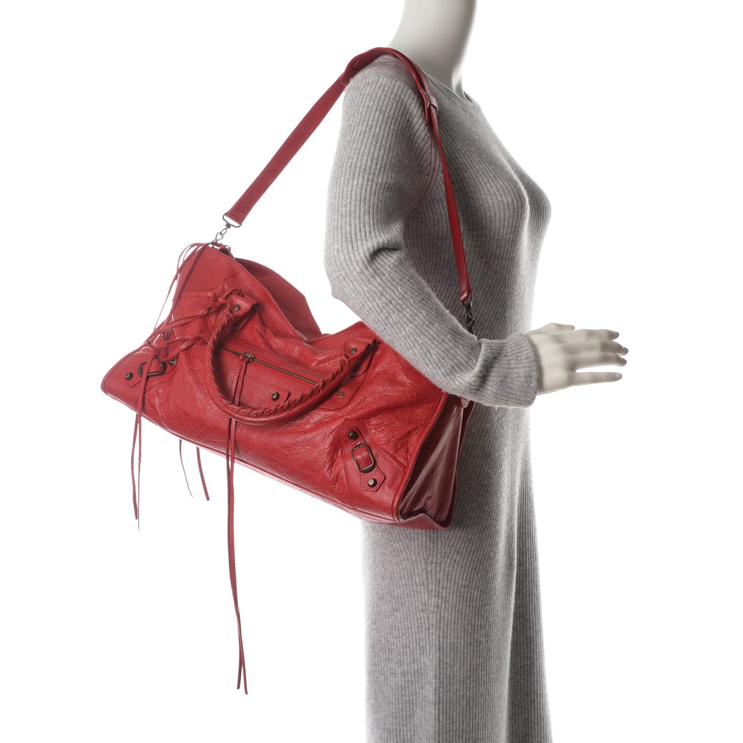 Balenciaga Agneau Classic Hardware Part Time Rouge Coquelicot 2 of 7