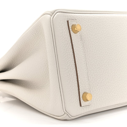 Hermes Togo Birkin 25 Gris Pale 9 of 11