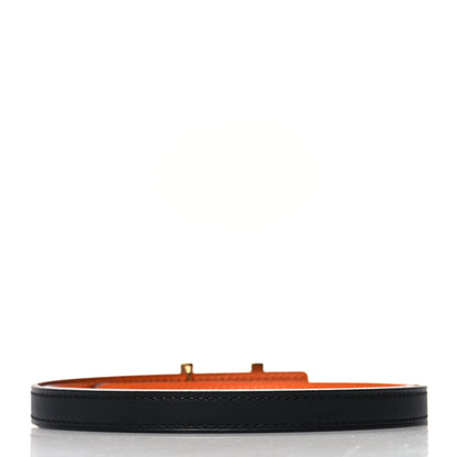 Hermes Swift Epsom 13mm Focus Belt H Belt 80 Black Orange 2 of 6