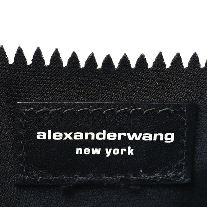 Alexander Wang Satin Lunch Bag Clutch Black 6 of 9