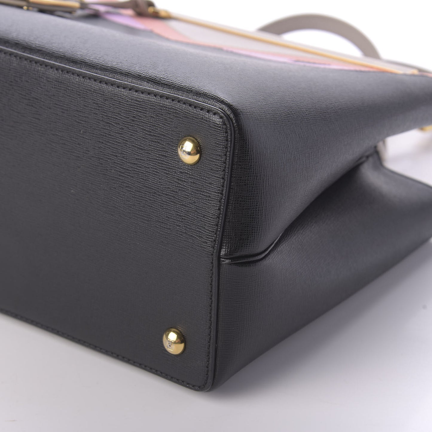 Vitello Elite Monster Petite 2Jours Tote Multicolor Black Grigio Polvere Multicolor