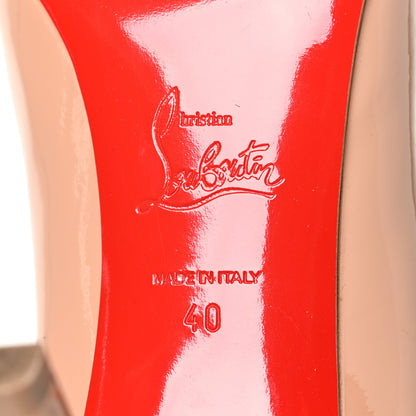 Christian Louboutin Patent Pigalle 85 Pumps 40 Nude 6 of 9