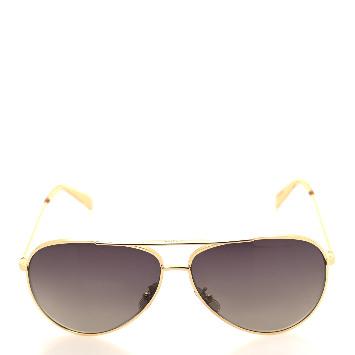 Celine Aviator Polarized Sunglasses CL 40062U Gold 2 of 9