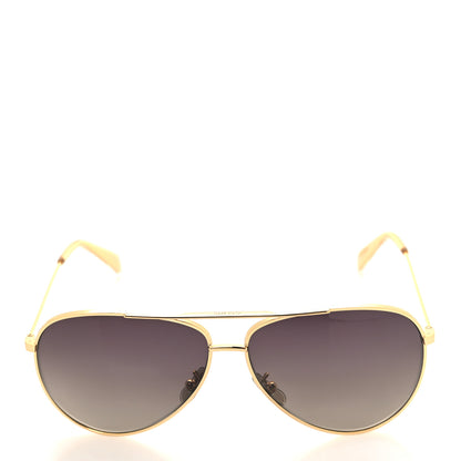 Celine Aviator Polarized Sunglasses CL 40062U Gold 2 of 9