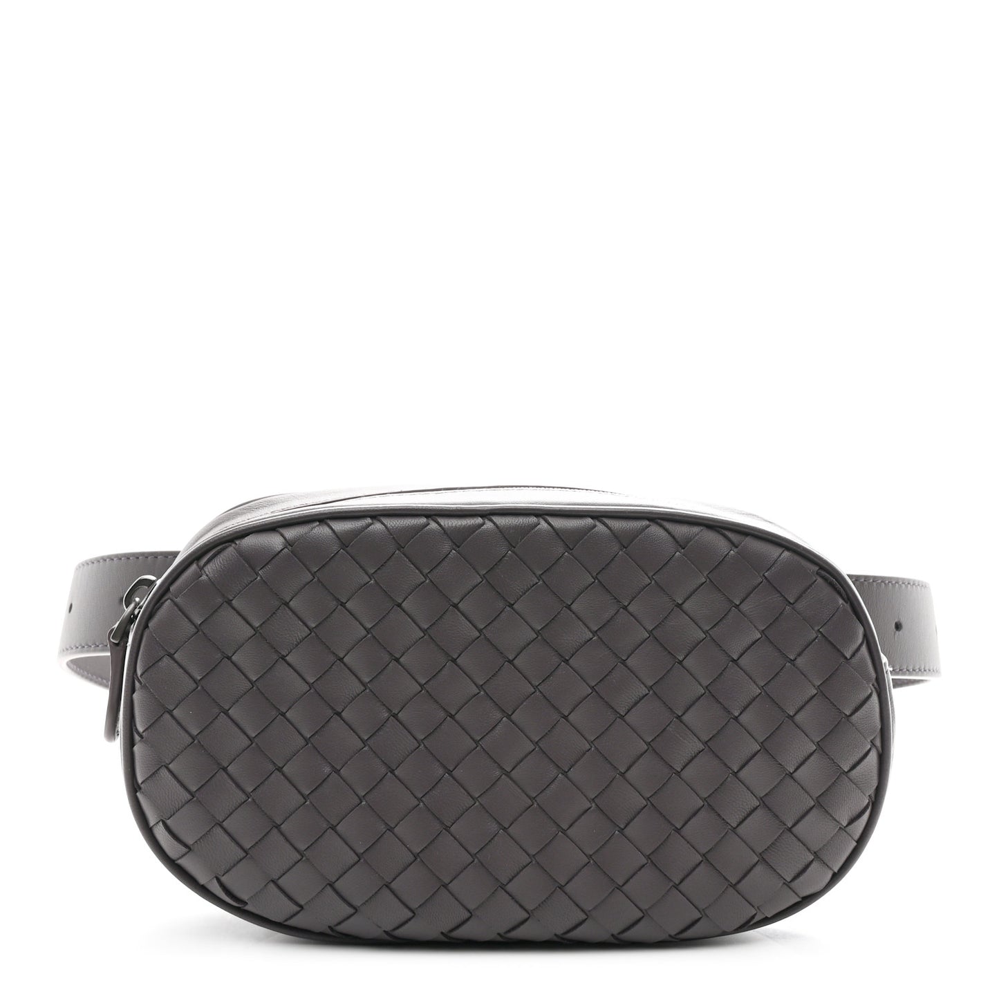 Nappa Intrecciato Belt Bag Aubergine