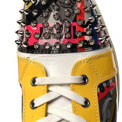 Christian Louboutin Patent Mens Louis Loubiballage Spikes Orlato Flat Sneakers 43.5 Version Multicolor 9 of 10