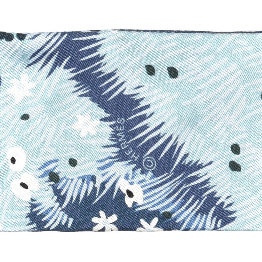 Silk Dans un Jardin Anglais Twilly Ciel Marine Brun