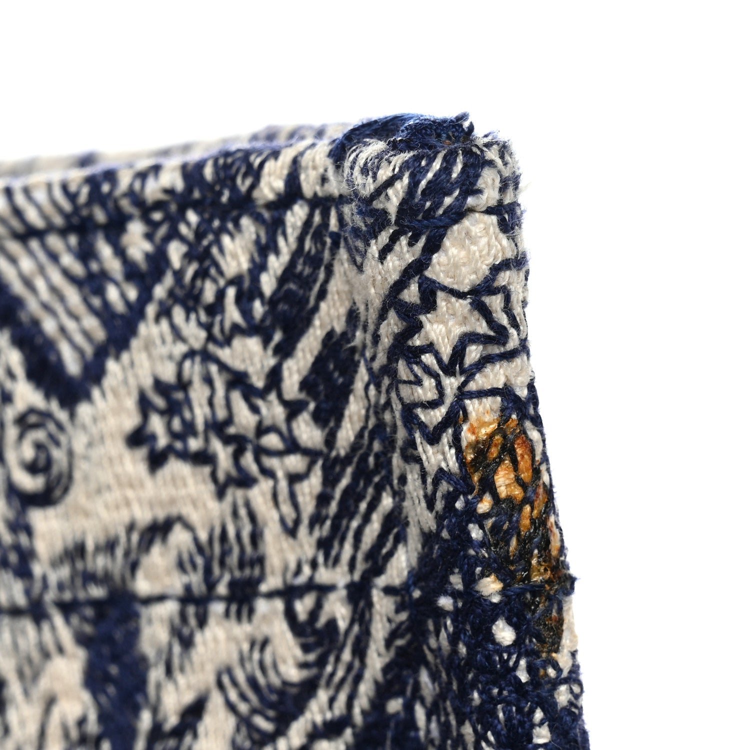 Christian Dior Canvas Embroidered Large Dioriviera Toile De Jouy Book Tote Blue 20 of 27