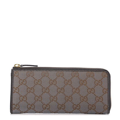 Gucci Metallic Monogram Zip Around Wallet Brown 1 of 6