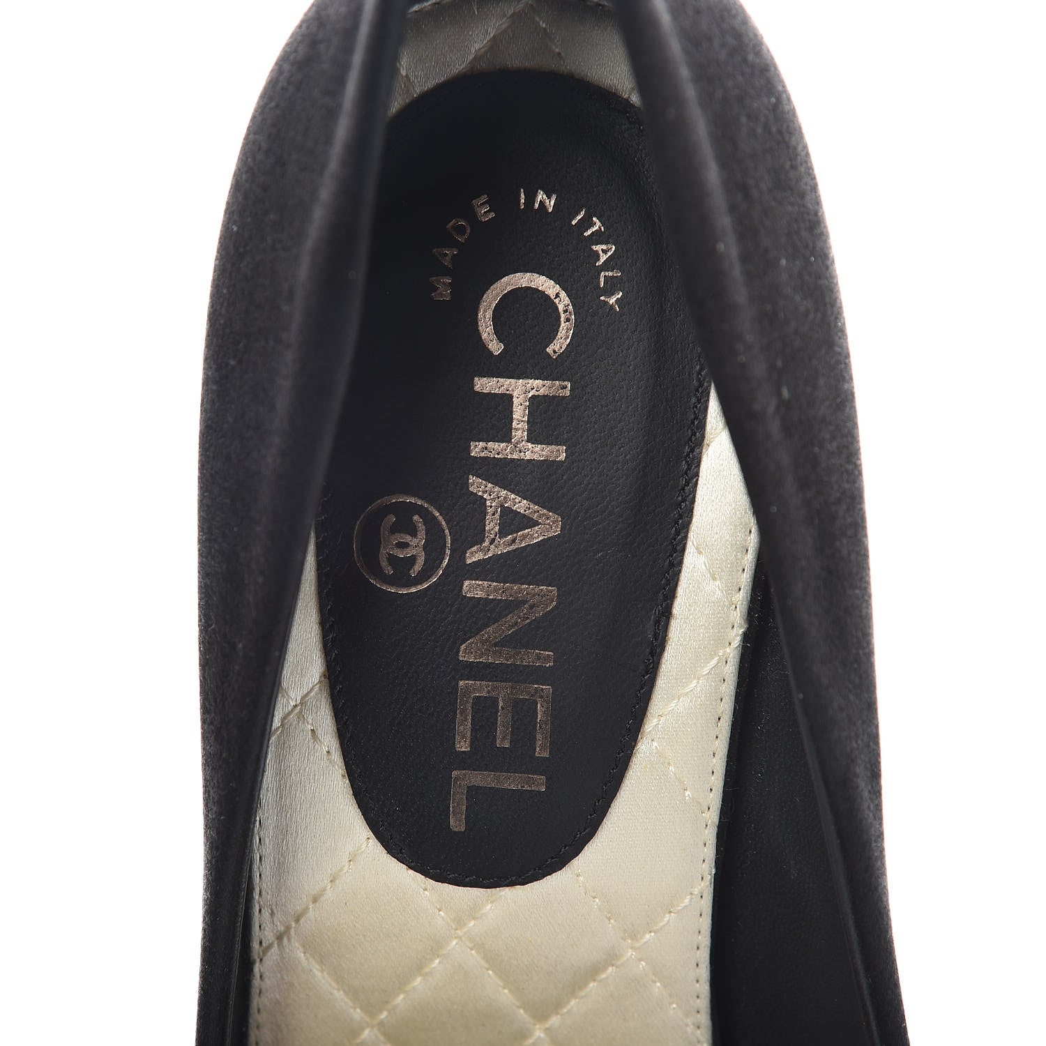Chanel Satin CC Pumps 36.5 Black 8 of 10