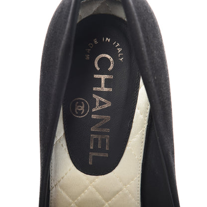 Chanel Satin CC Pumps 36.5 Black 8 of 10