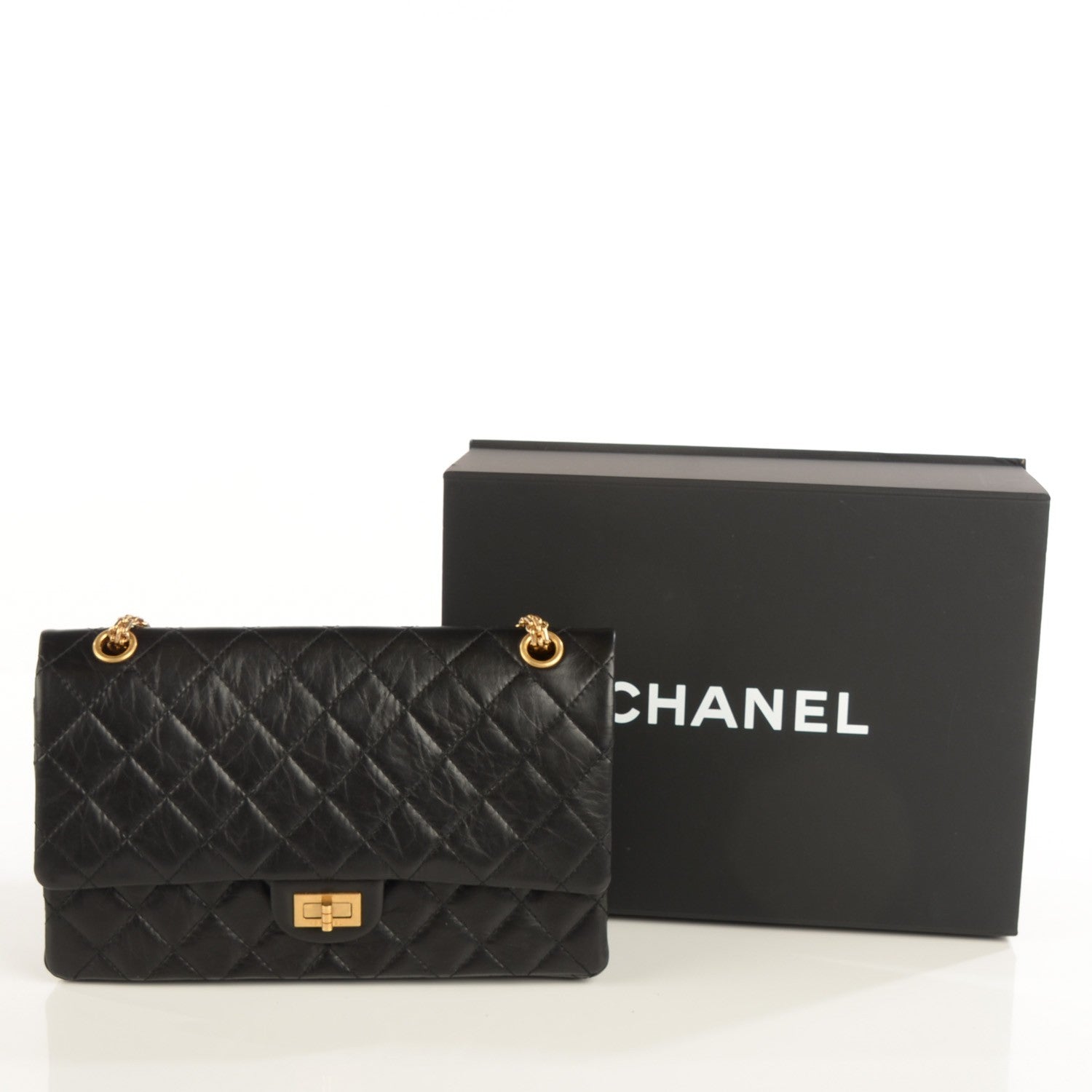 Chanel Aged Calfskin Quilted 2.55 Reissue 226 Flap Black 5 of 9