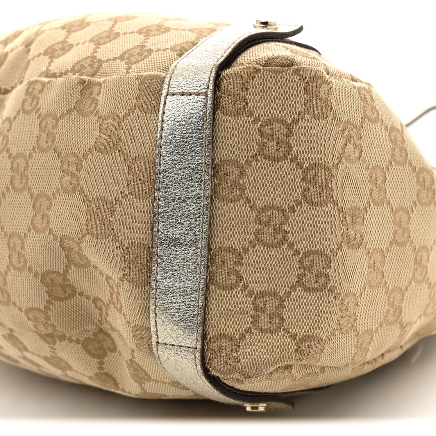 Gucci Monogram Medium Abbey Shoulder Bag Gold 10 of 11