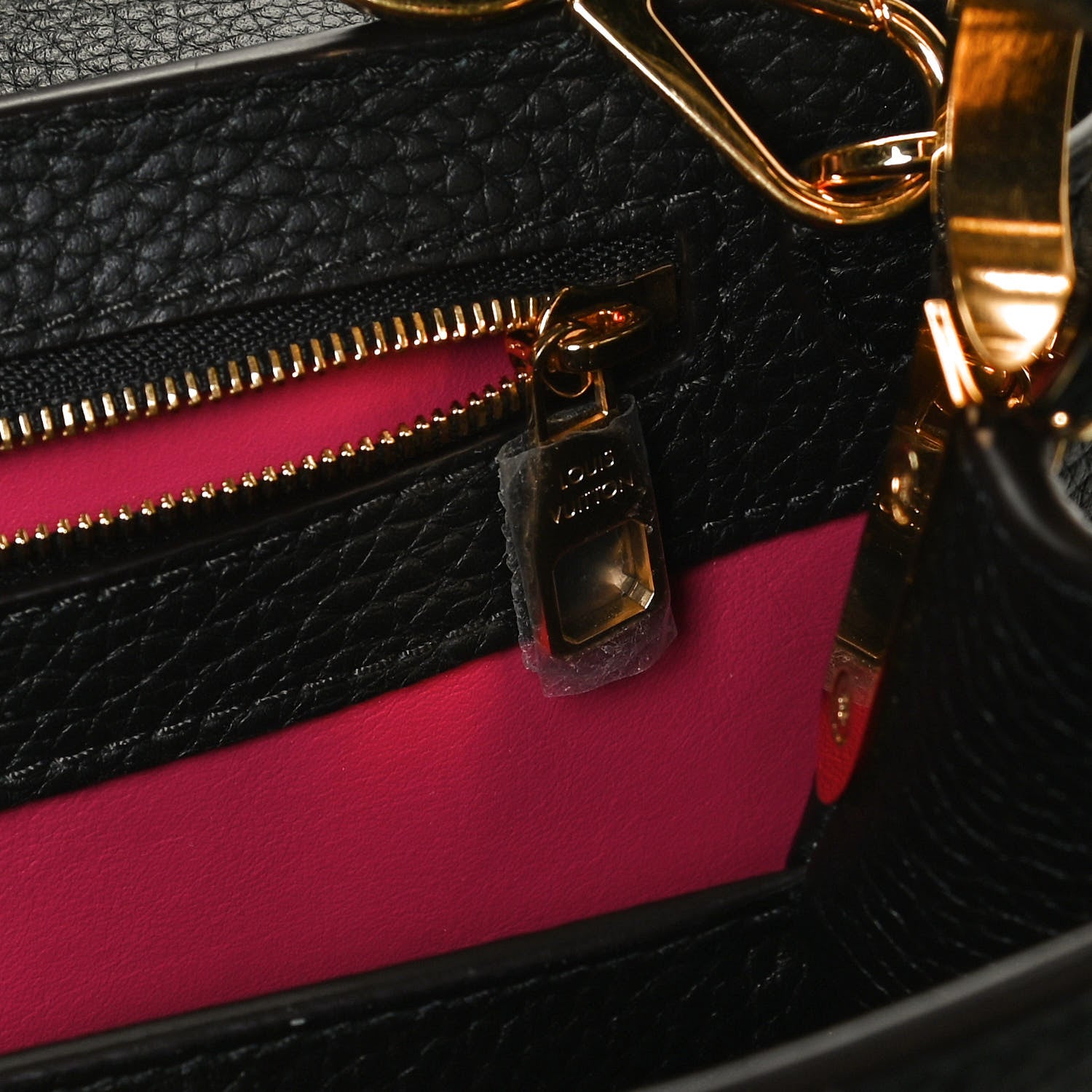 Louis Vuitton Taurillon Capucines BB Black 7 of 11