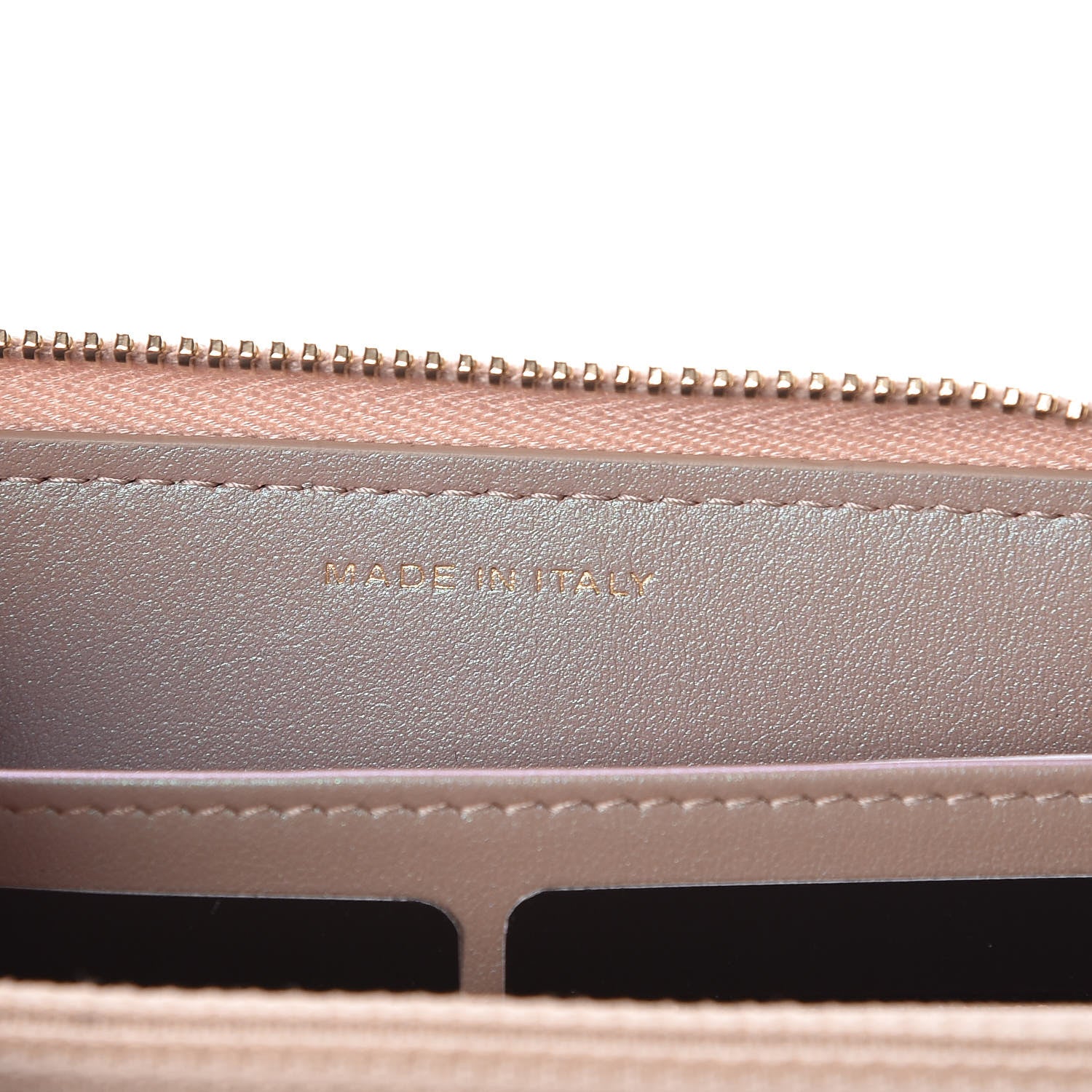 Chanel Iridescent Caviar Quilted Long Zip Around Wallet Beige 7 of 9