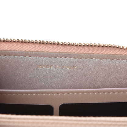 Chanel Iridescent Caviar Quilted Long Zip Around Wallet Beige 7 of 9