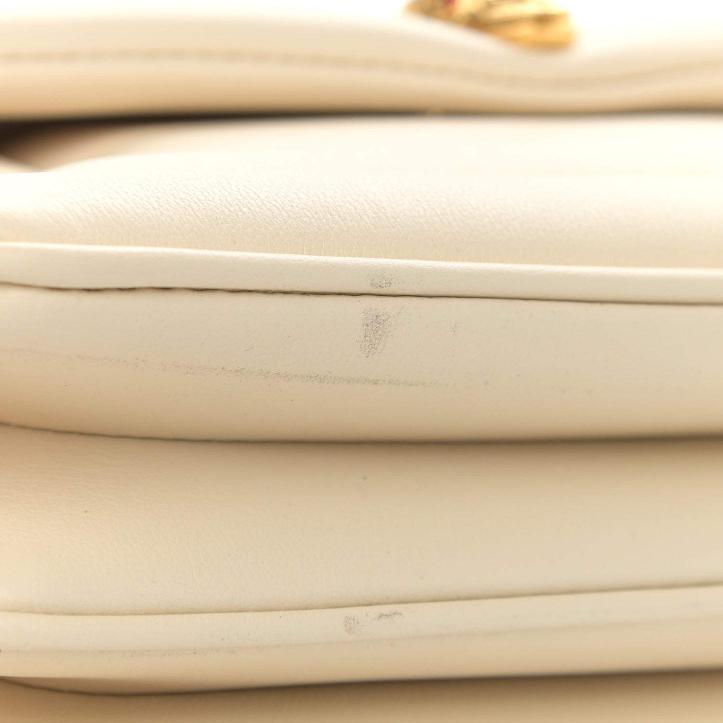 Calfskin Matelasse Serpenti Reverse Crossbody Bag Ivory Opal