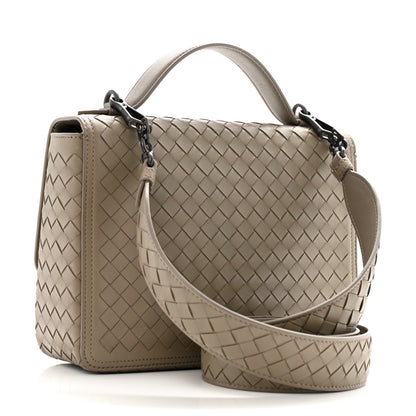 Bottega Veneta Nappa Intrecciato Alumna Bag Limestone 3 of 11