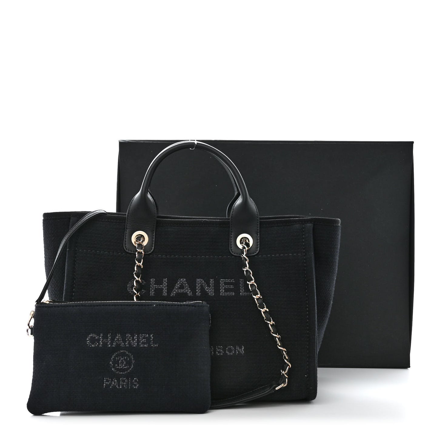 Mixed Fibers Small Deauville Tote Black