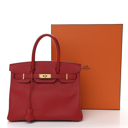 Hermes Epsom Birkin 30 Rouge Casaque 11 of 11