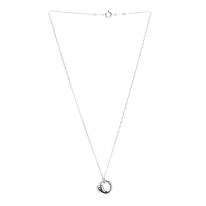 Tiffany Sterling Silver 12mm Elsa Peretti Eternal Circle Pendant Necklace 3 of 6