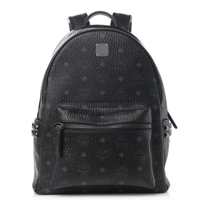 MCM Visetos Small Side Stud Stark Backpack Black 1 of 11