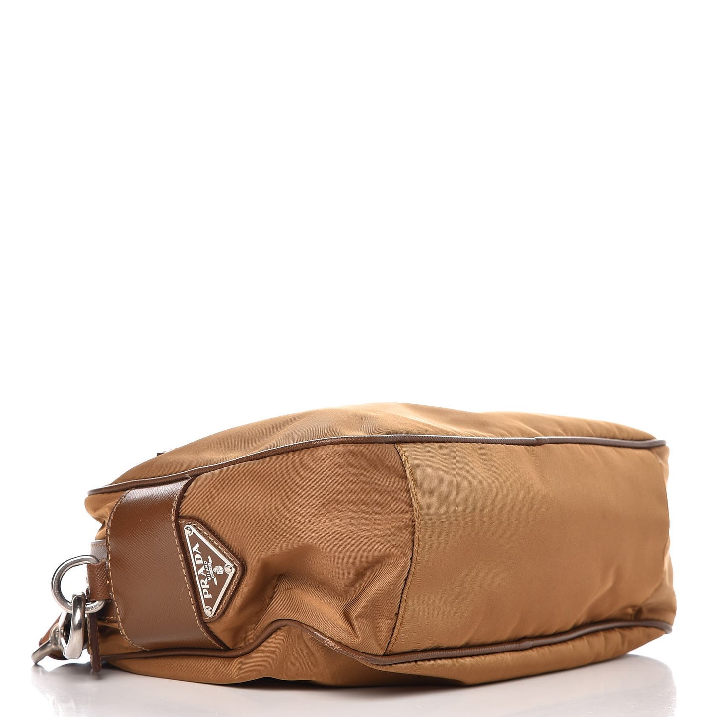 Tessuto Nylon Saffiano Shoulder Bag Tobacco
