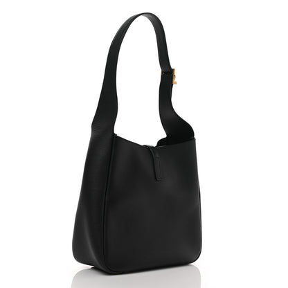 Saint Laurent Smooth Calfskin Small Le 5 A 7 Soft Hobo Black 3 of 8