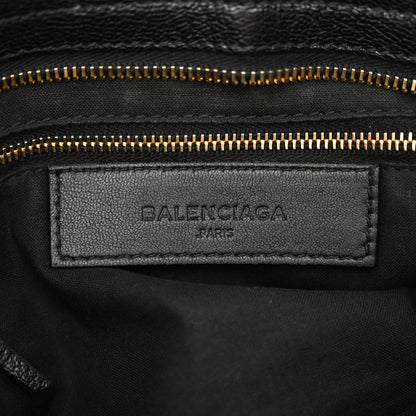 Balenciaga Chevre Gold Metallic Edge Hardware City Black 7 of 14