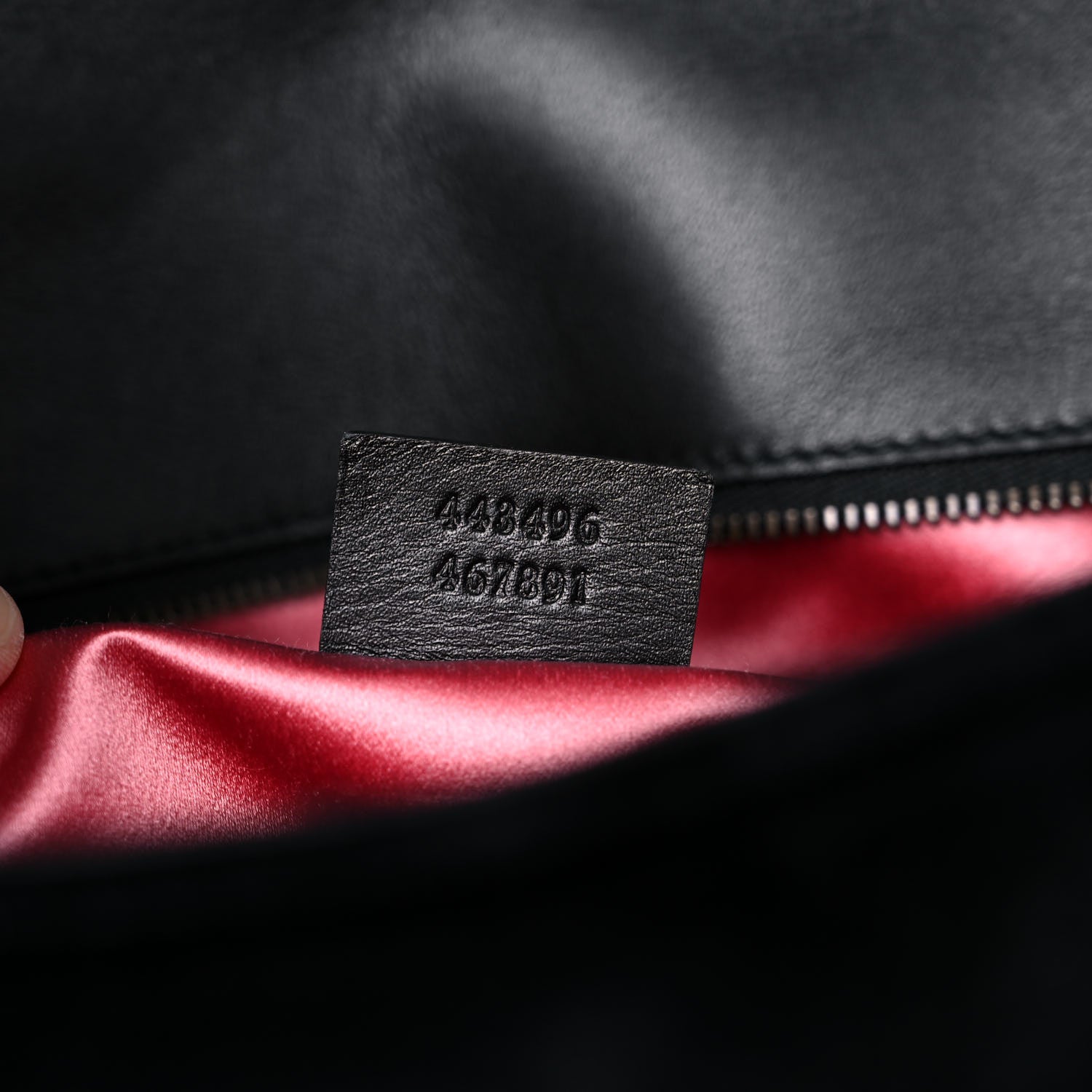Gucci Velvet Matelasse Loved Embroidered Medium GG Marmont Shoulder Bag Black 7 of 16