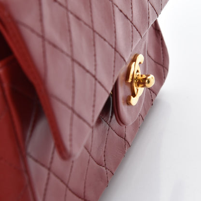 Chanel Lambskin Quilted Small Double Flap Red 11 of 12