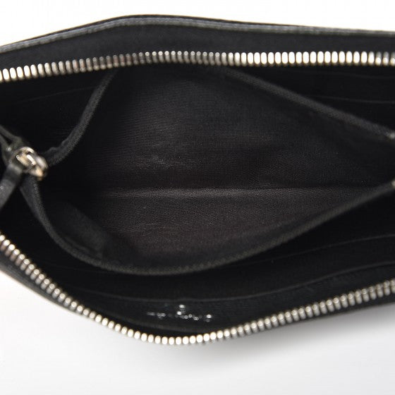 Caviar Outdoor Ligne Zip Around Wallet Black