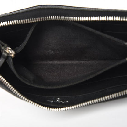 Chanel Caviar Outdoor Ligne Zip Around Wallet Black 6 of 11